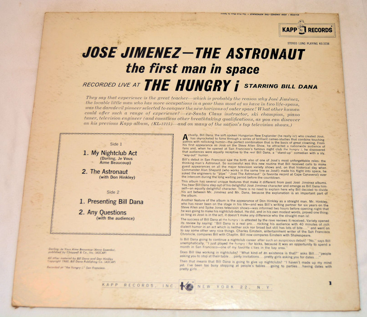 Jimenez, Jose - The First Man In Space