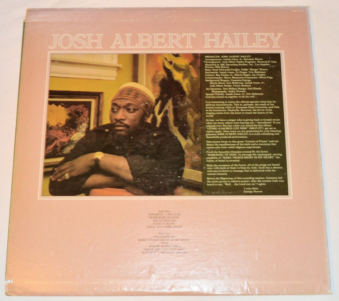 Hailey, Josh Albert - Whereof, I Am Glad