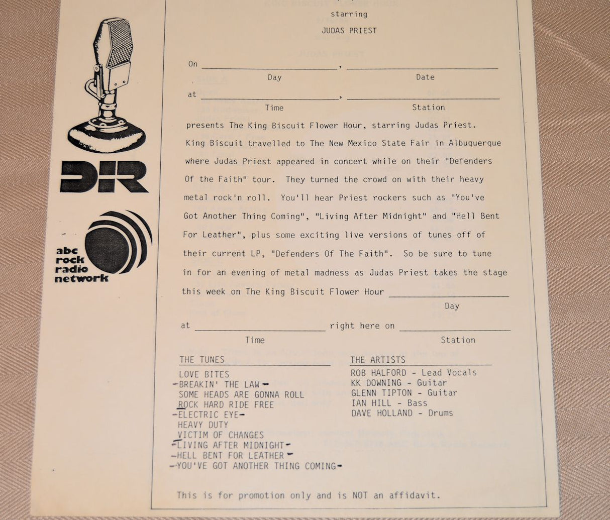 Judas Priest - King Biscuit 9/16/84