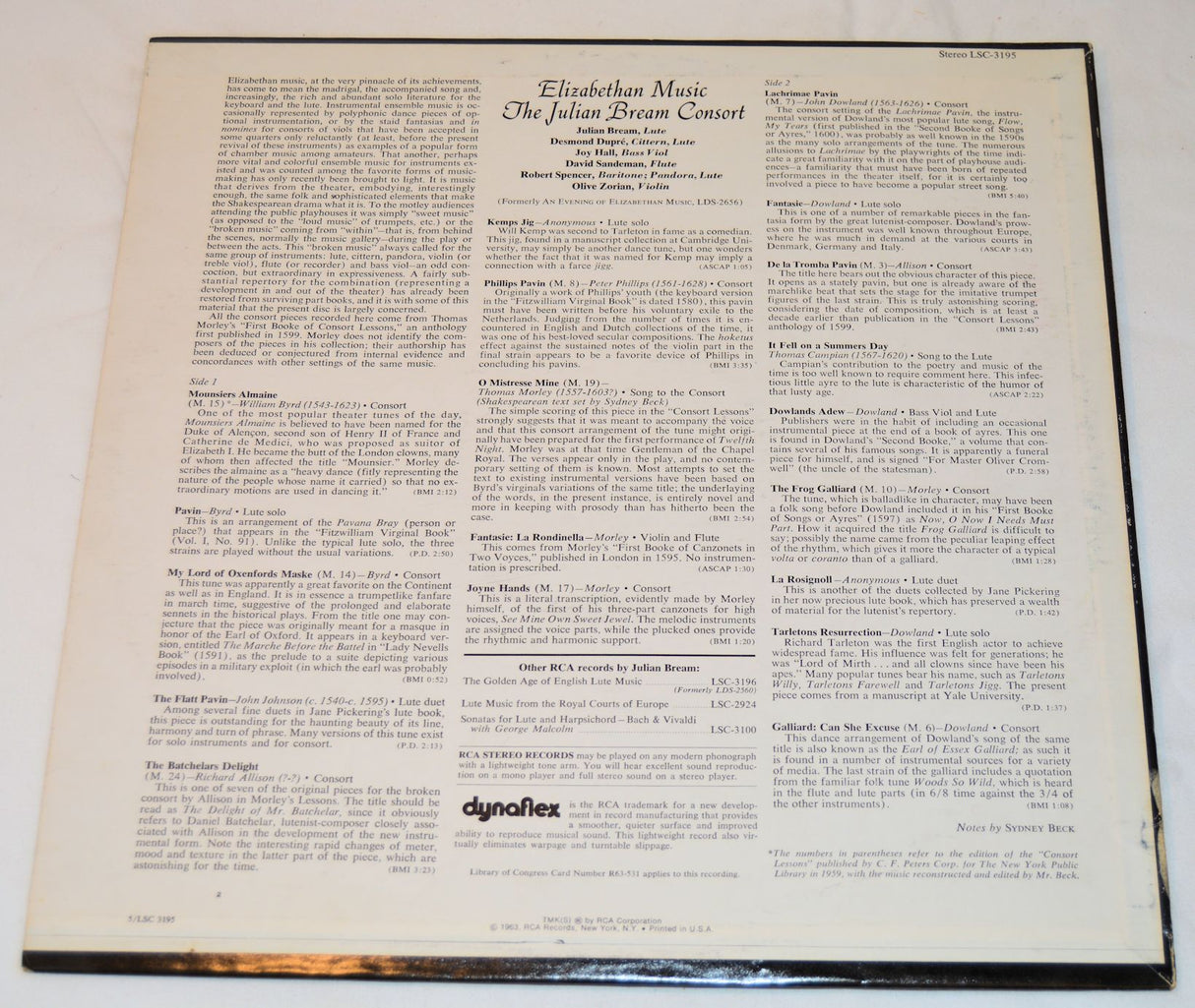 Bream, Julian - Elizabethan Music