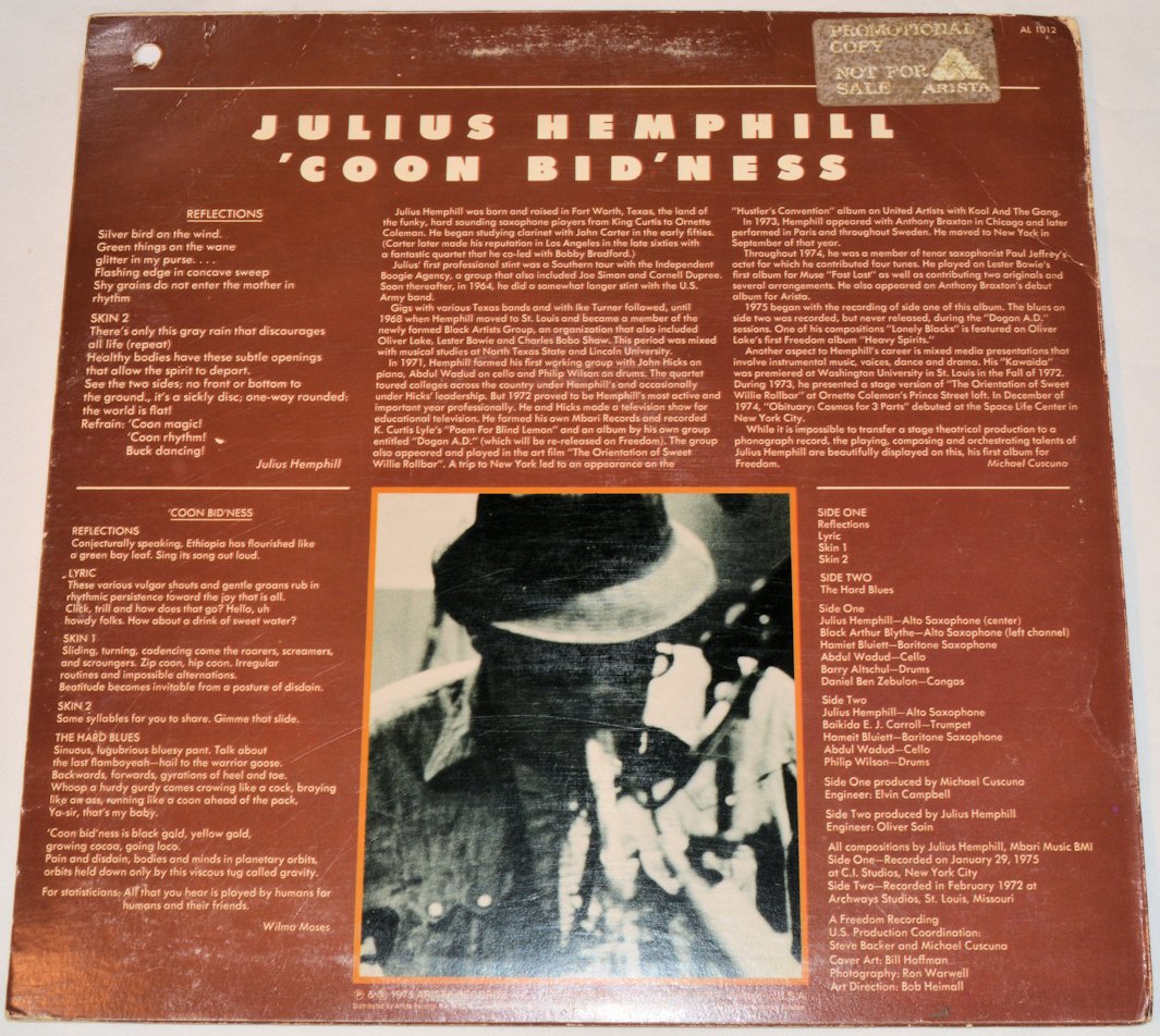 Hemphill, Julius - Coon Bid'ness