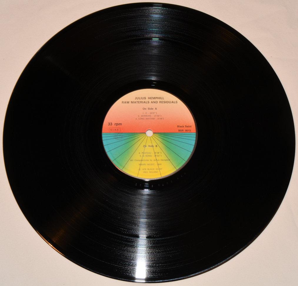 Hemphill, Julius - Raw Materials And Residuals