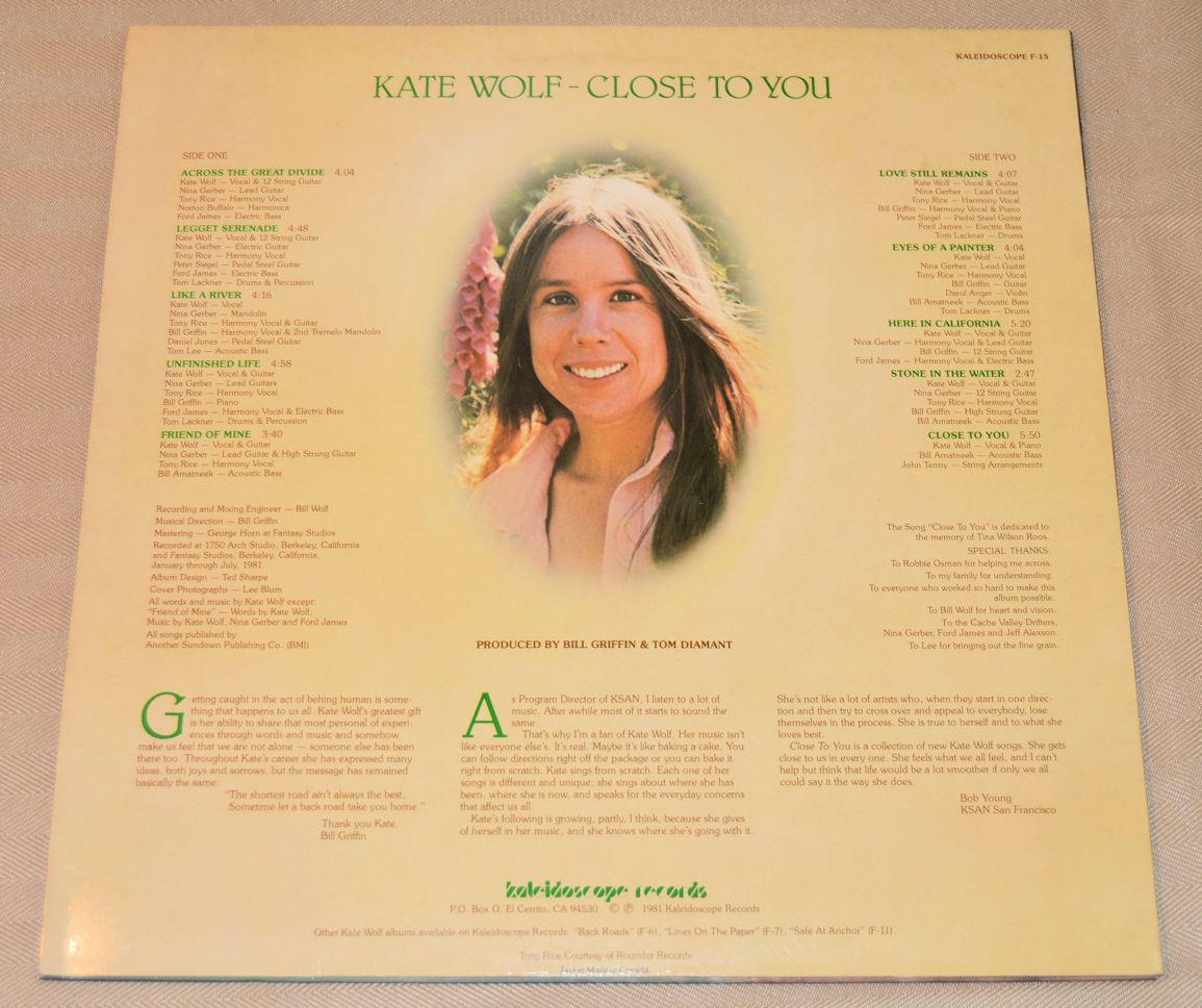 Wolf, Kate - Close To You