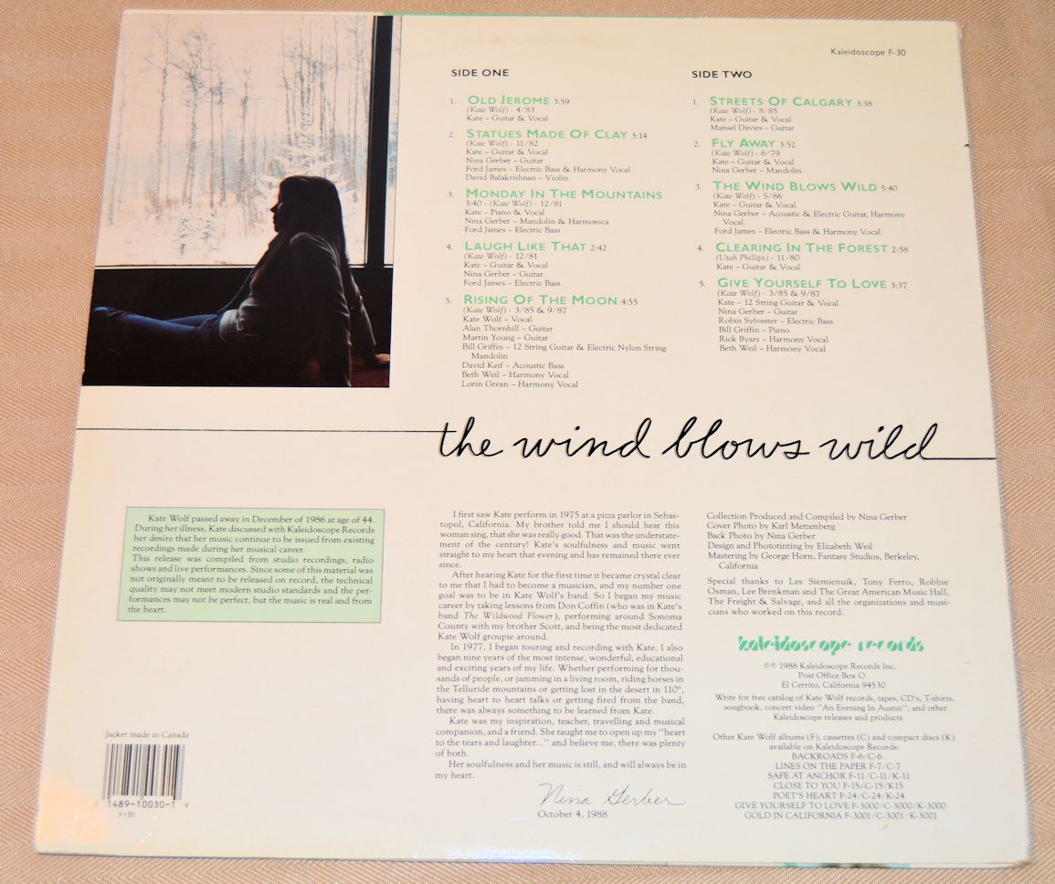 Wolf, Kate - The Wind Blows Wild