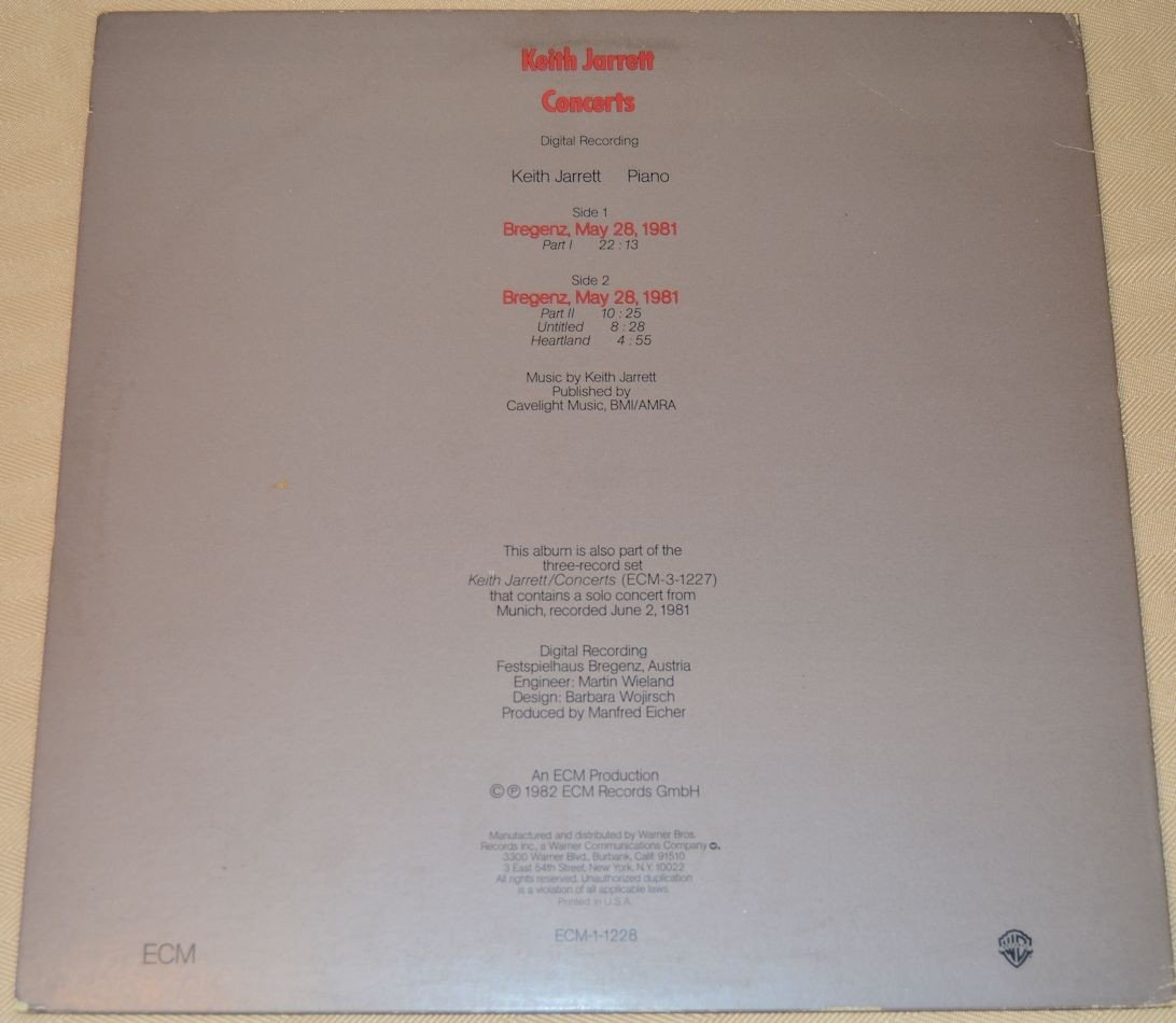 Jarrett, Keith - Concerts