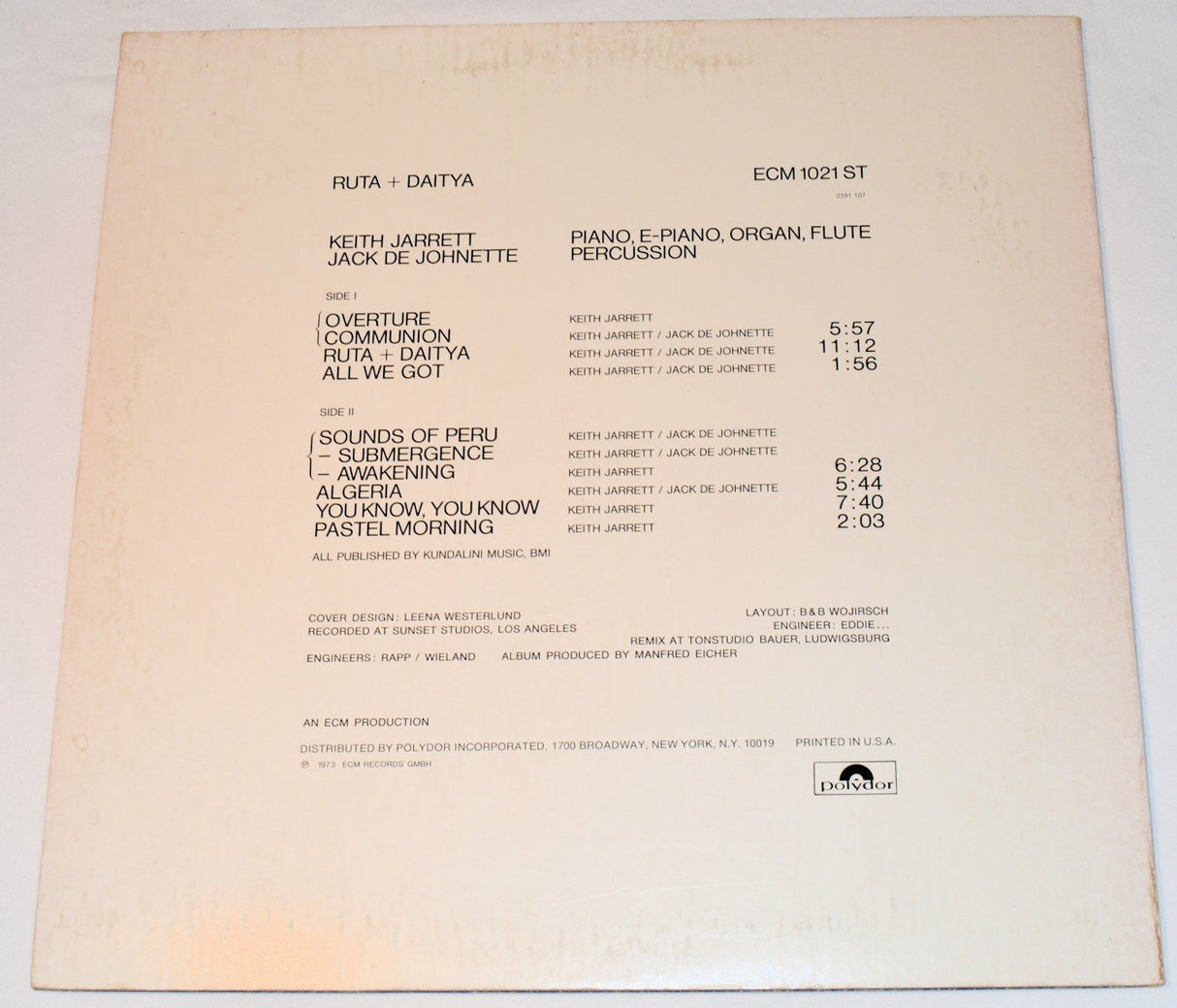 Jarrett, Keith - Ruta & Daitya