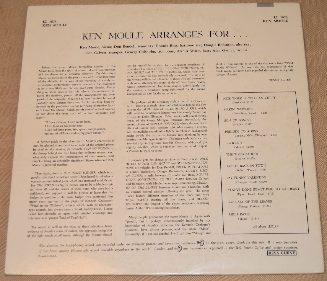 Moule, Ken - Arranges For...