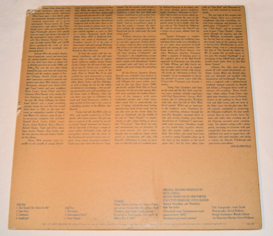 Clarke, Kenny - Meets The Detroit Jazzmen