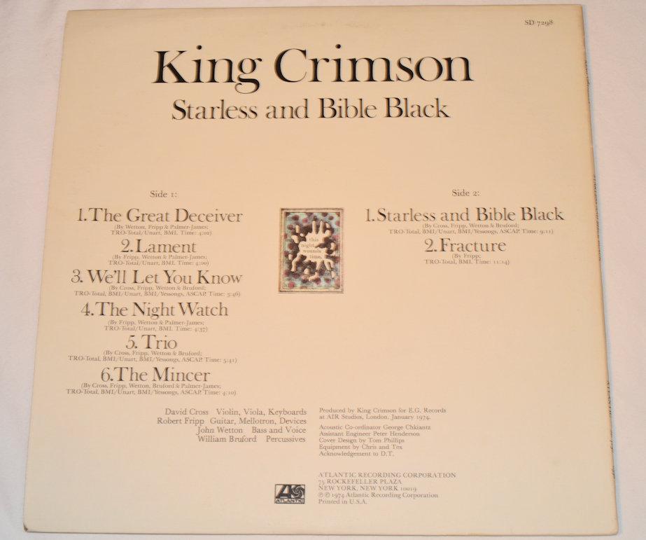 King Crimson - Starless And Bible Black
