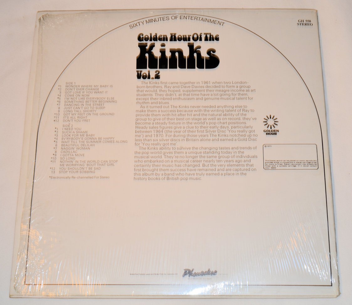 Kinks, The - Golden Hour Of Vol 2