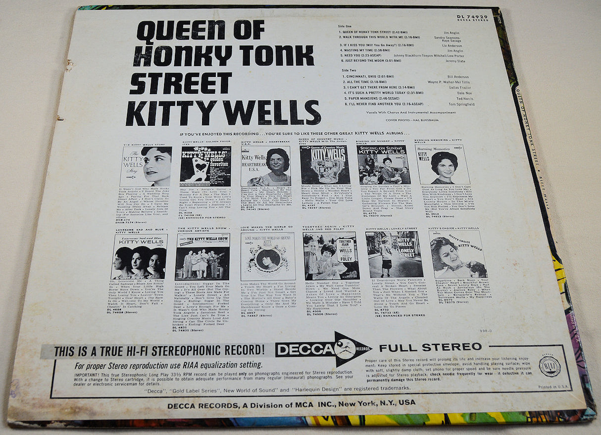Wells, Kitty - Queen of Honky Tonk Street