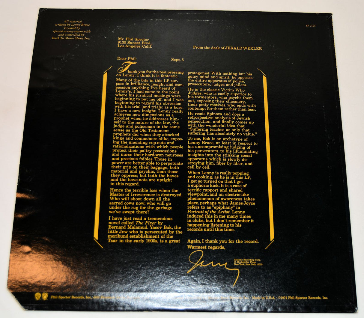 Bruce, Lenny - The Law, Language & Lenny Bruce