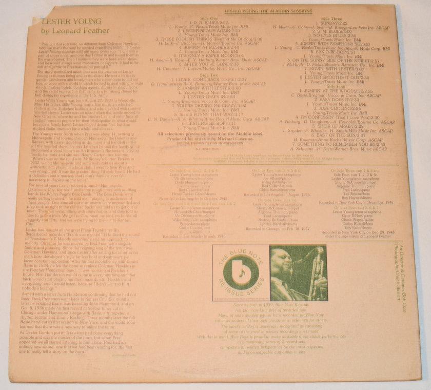 Young, Lester - Aladdin Sessions