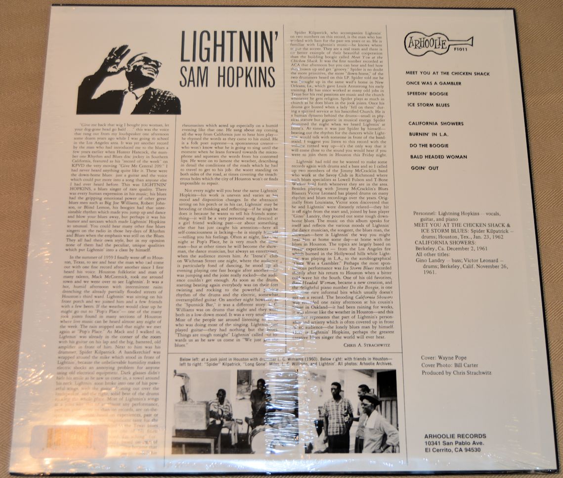 Hopkins, Lightnin - Lightnin' Sam Hopkins