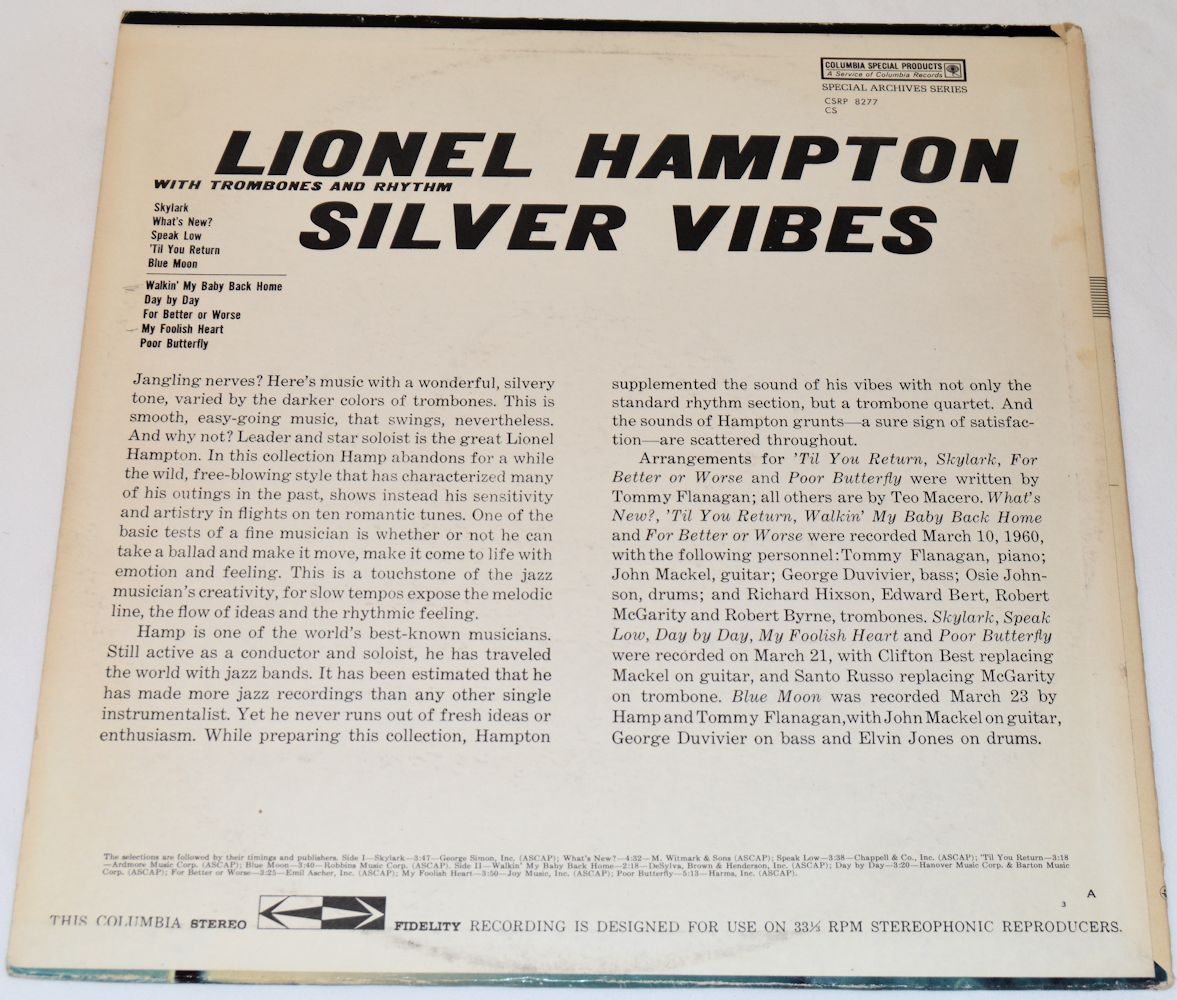 Hampton, Lionel - Silver Vibes