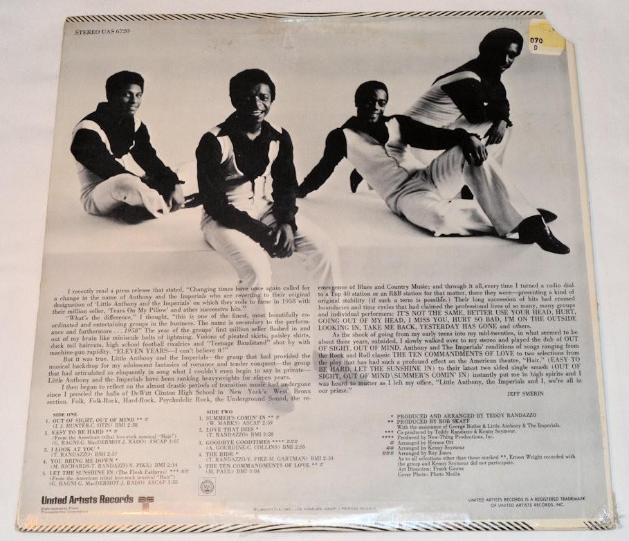 Little Anthony & Imperials - Out Of Sight