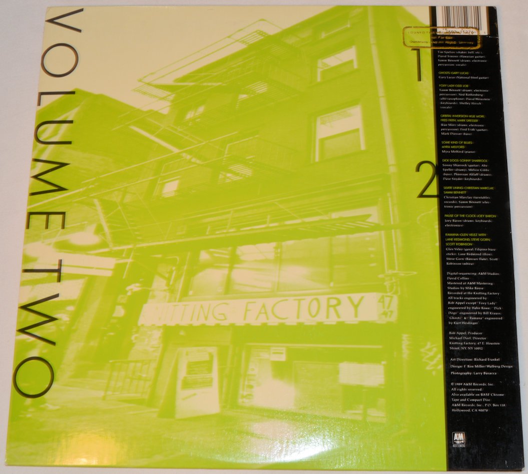 Various - Live At The Knitting Factory, Volume Two