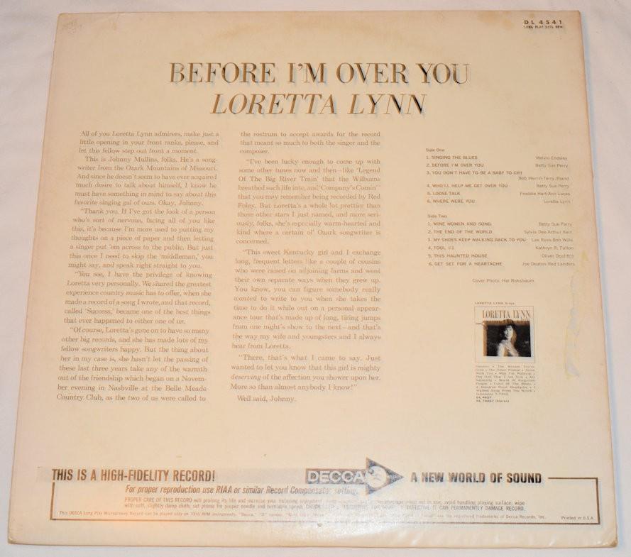 Lynn, Loretta - Before I'm Over You
