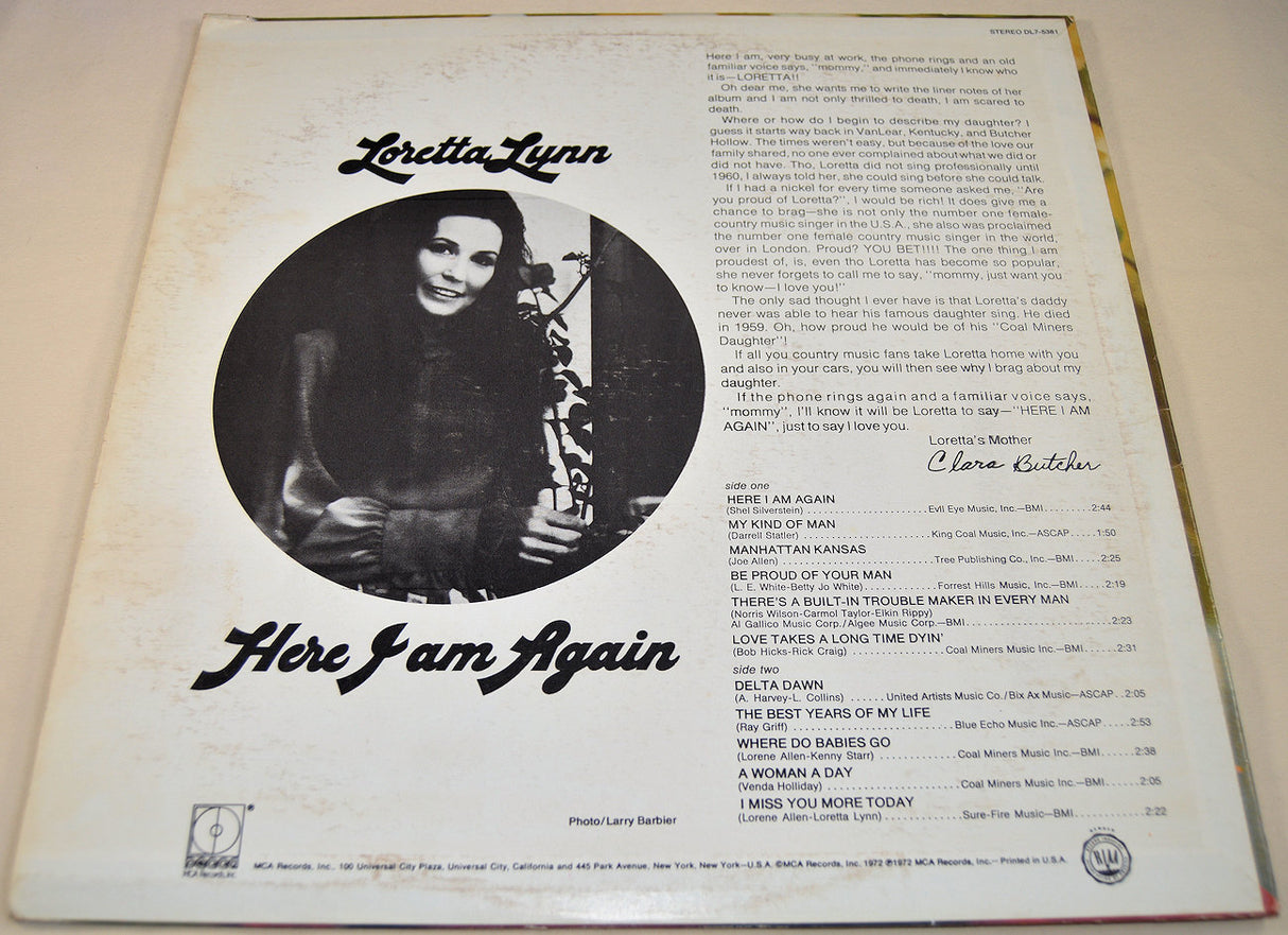 Lynn, Loretta - Here I Am Again