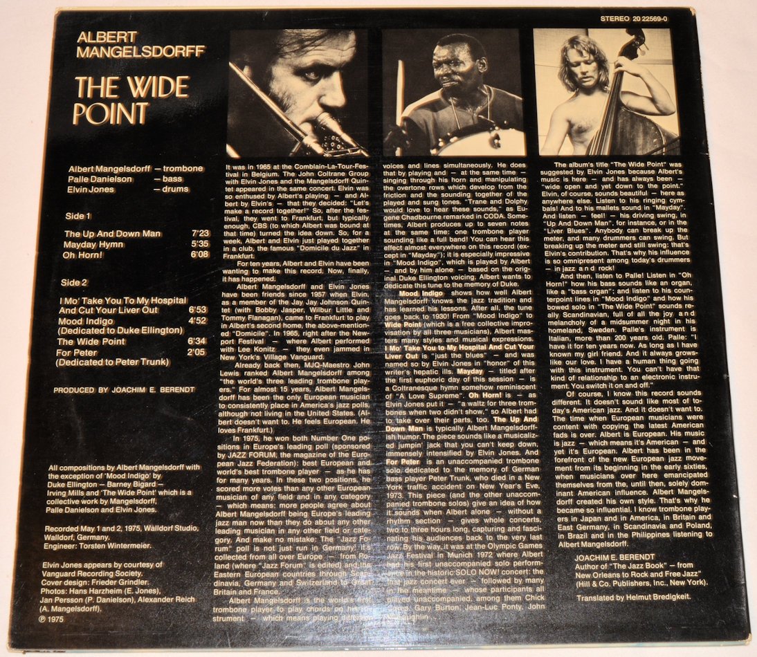 Mangelsdorff, Albert - The Wide Point