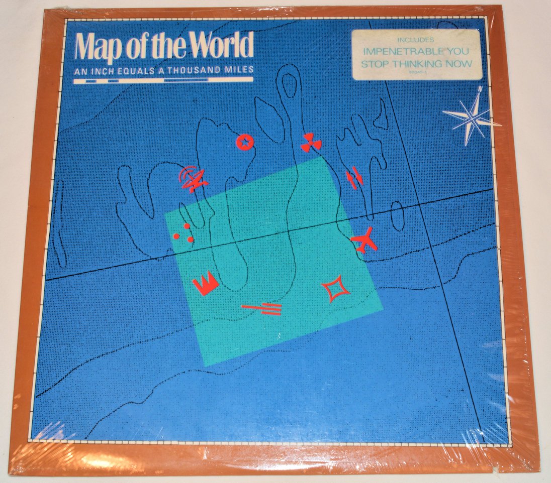 Map Of The World - An Inch Equals A Thousand Miles