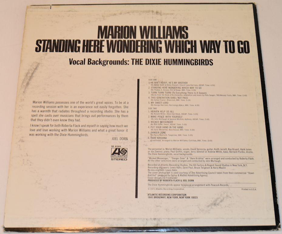 Williams, Marion - Standing Here