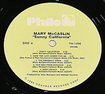 McCaslin, Mary - Sunny California