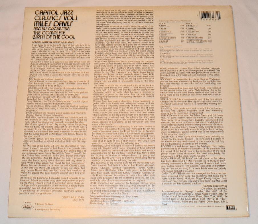 Davis, Miles - Complete Birth Of The Cool