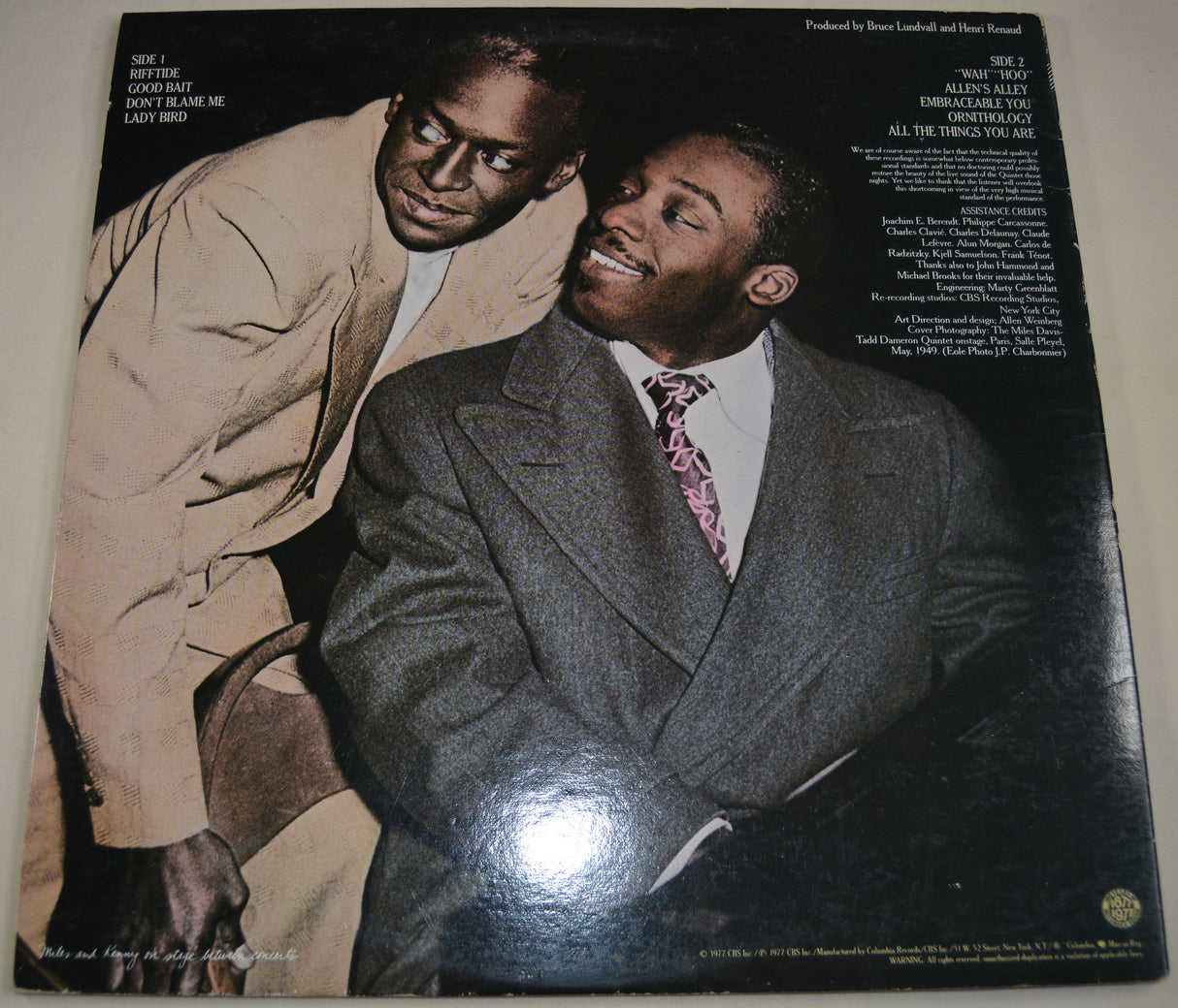 Davis, Miles/Dameron Quintet - Paris Festival