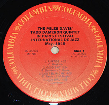 Davis, Miles/Dameron Quintet - Paris Festival
