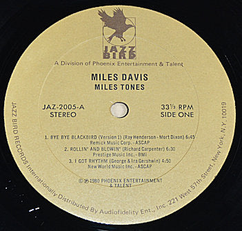 Davis, Miles - Miles Tones