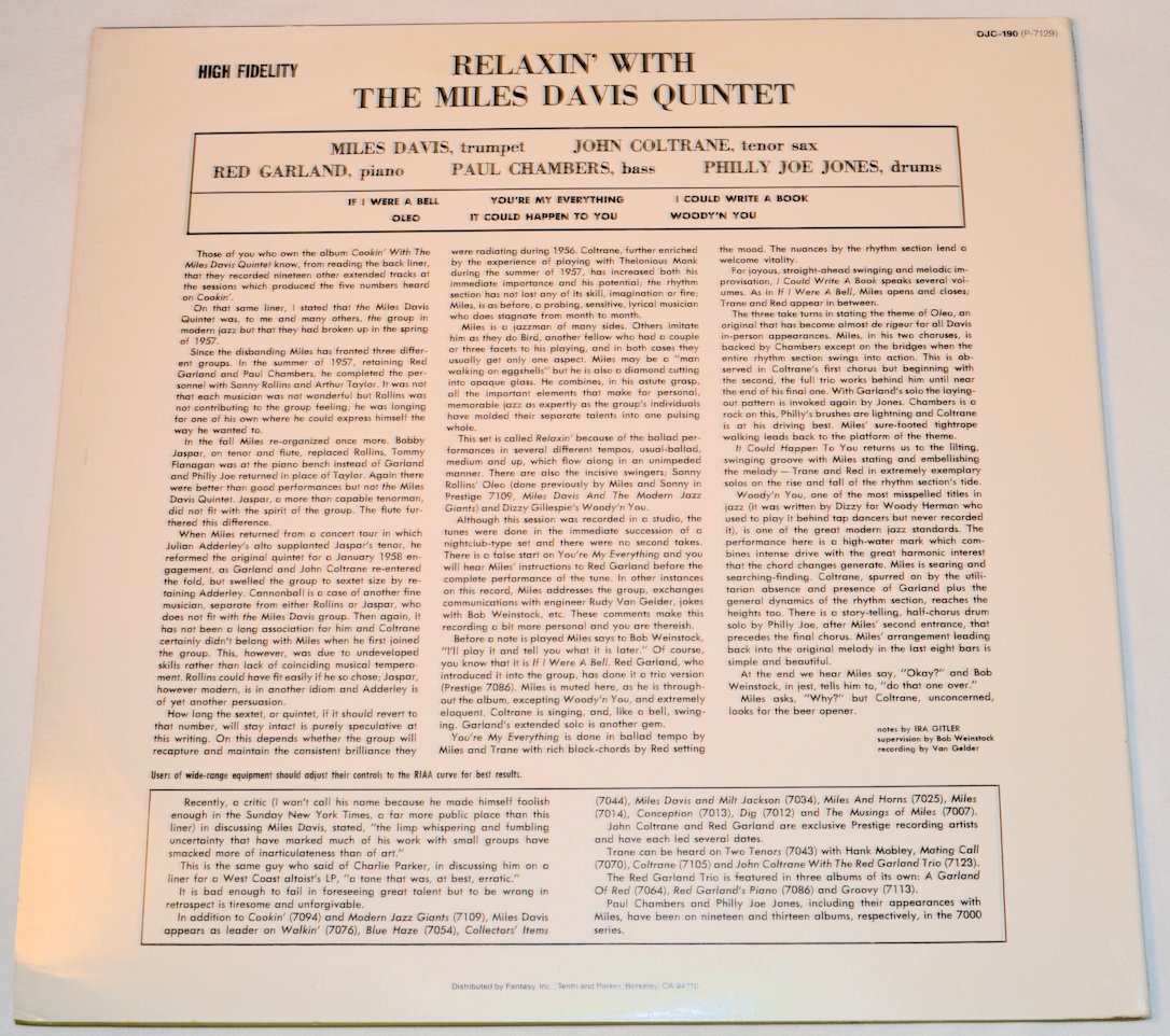 Davis, Miles - Relaxin'