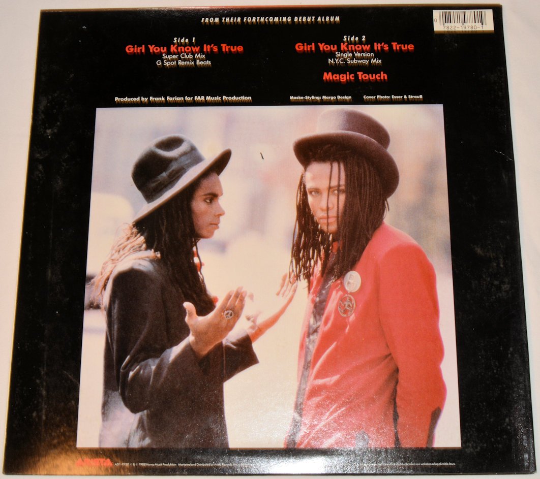 Milli Vanilli - Girl You Know It's True