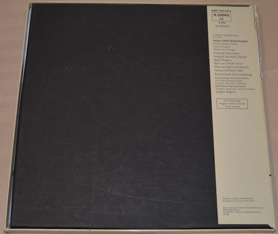 Monteverdi, Claudio - Velpro Della Beata Vergine