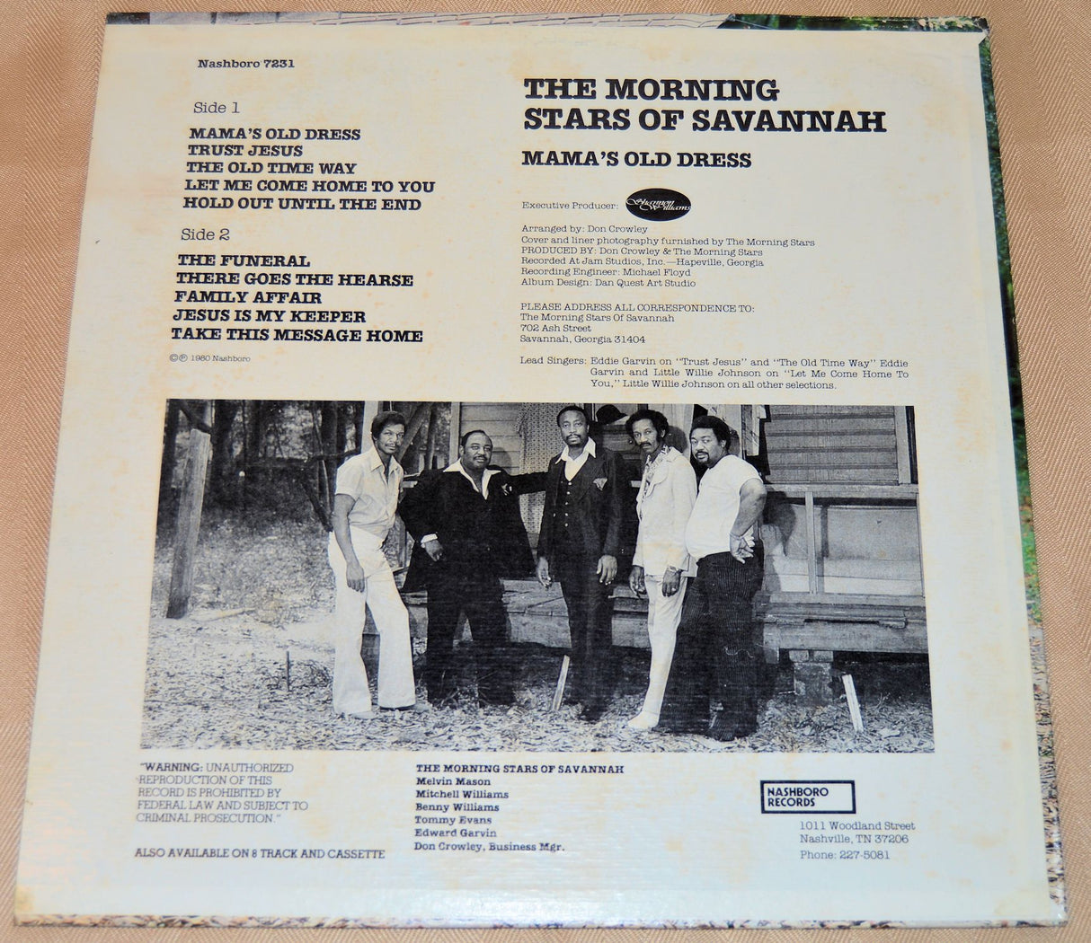 Morning Stars Of Savannah - Mama's Old Dress