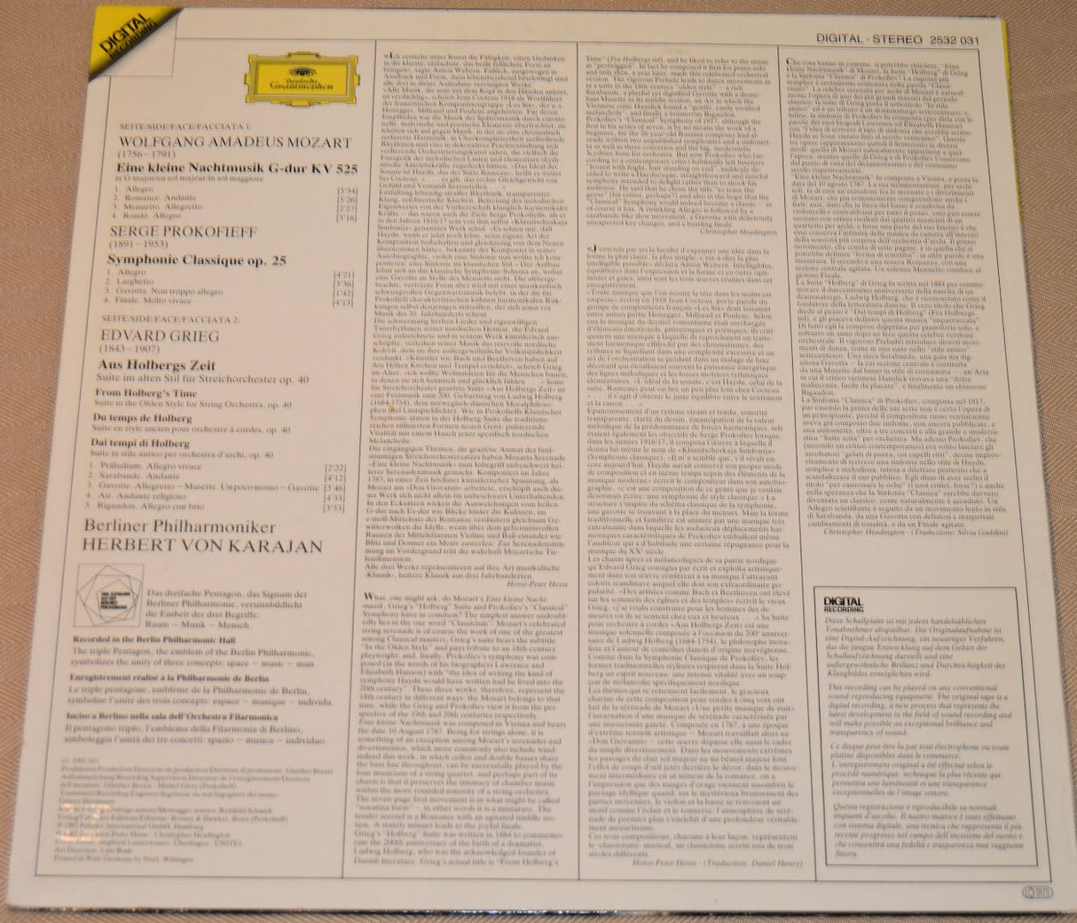 Mozart - Eine Kleine Nachtmusick - Berlin Philharmonic - Herbert Von Karajan