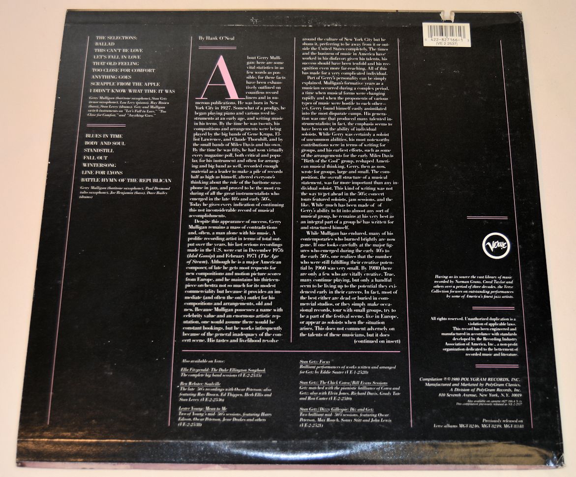 Mulligan, Gerry - Getz And Desmond