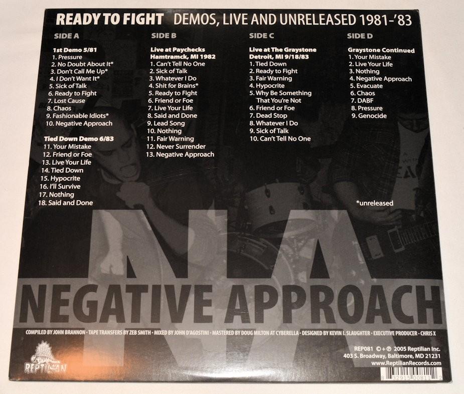 Negative Approach - Ready To Fight