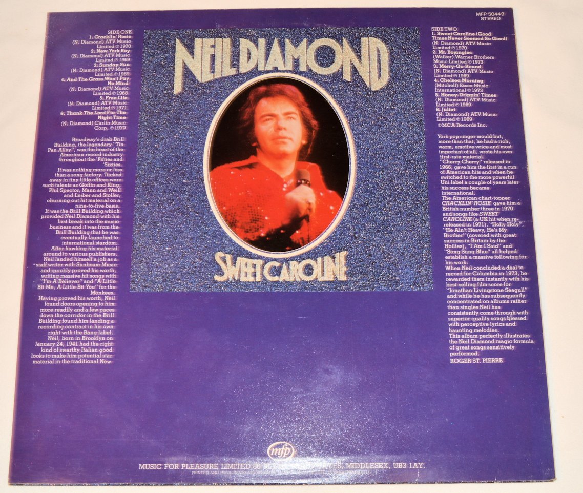 Diamond, Neil - Sweet Caroline Hits