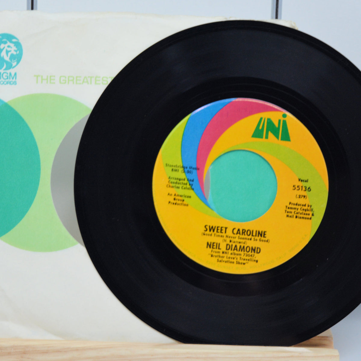 Neil Diamond - Sweet Caroline, 7 Inch, UNI, 55136 – Joe's Albums