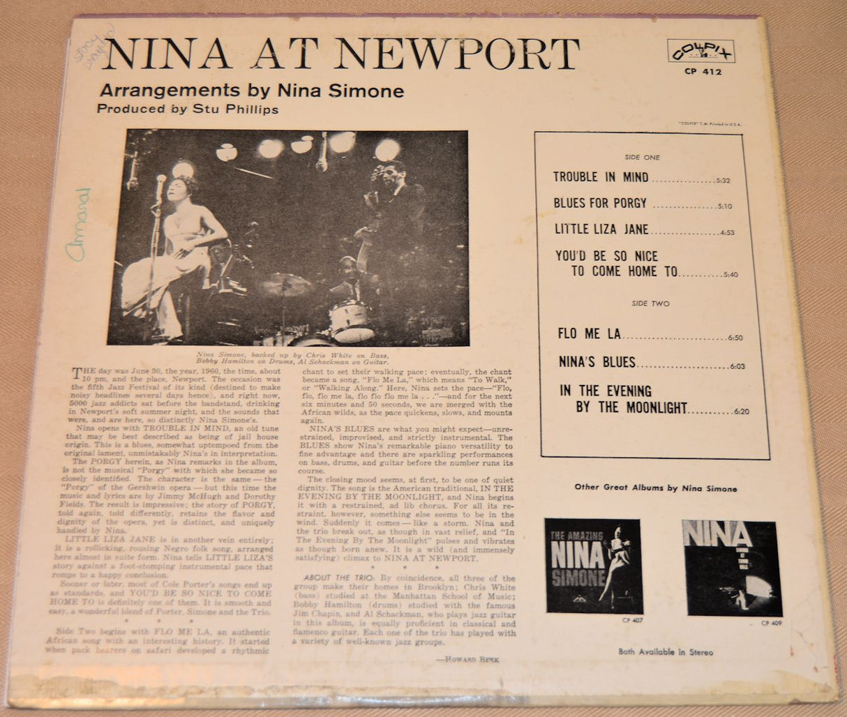 Simone, Nina - At Newport