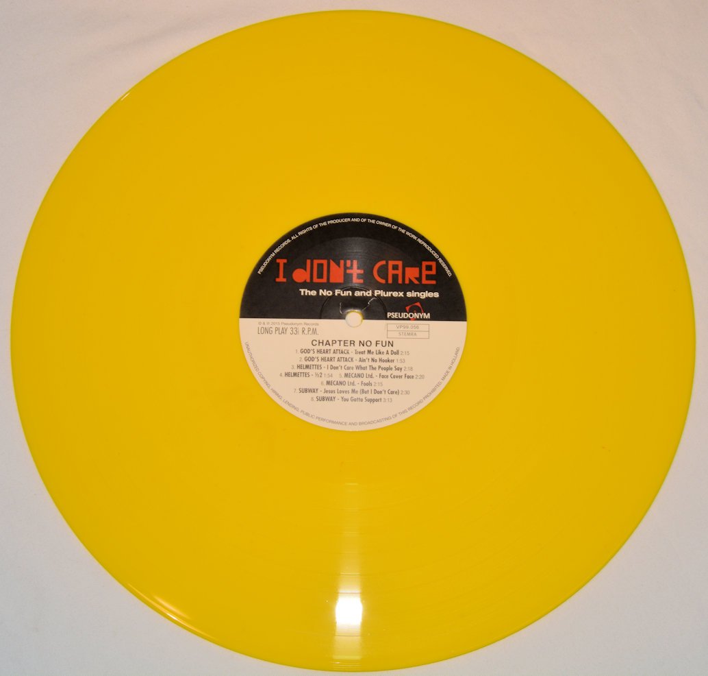 Various - I Don't Care (The No Fun And Plurex Singles)