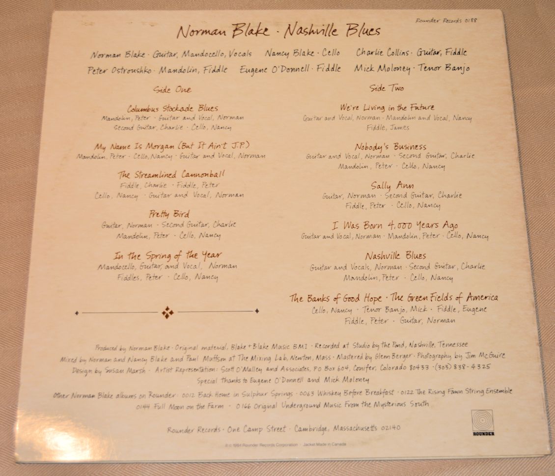 Blake, Norman - Nashville Blues