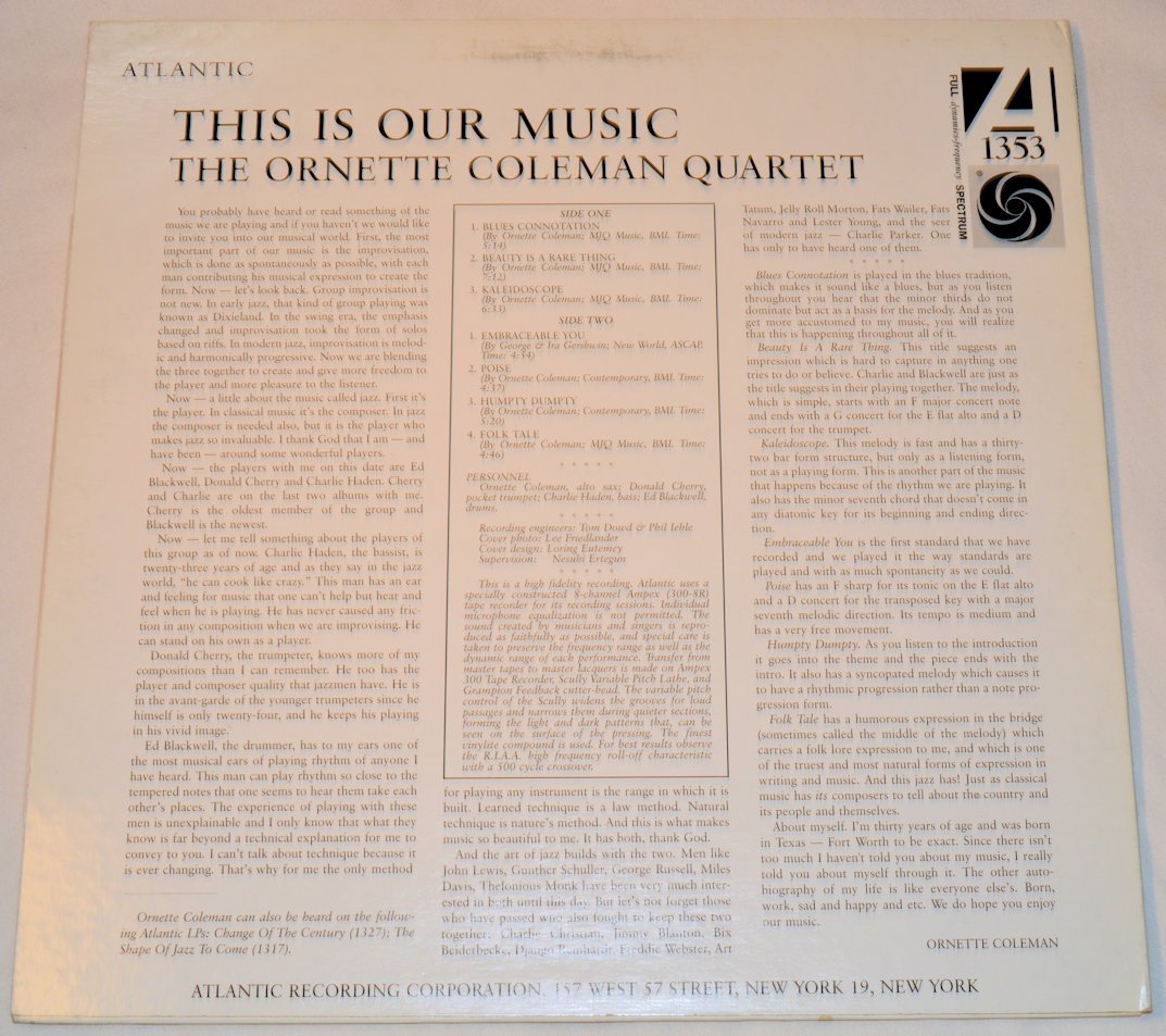 Coleman, Ornette - This Is Our Music