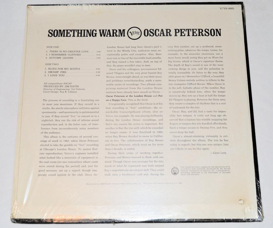Peterson, Oscar - Something Warm