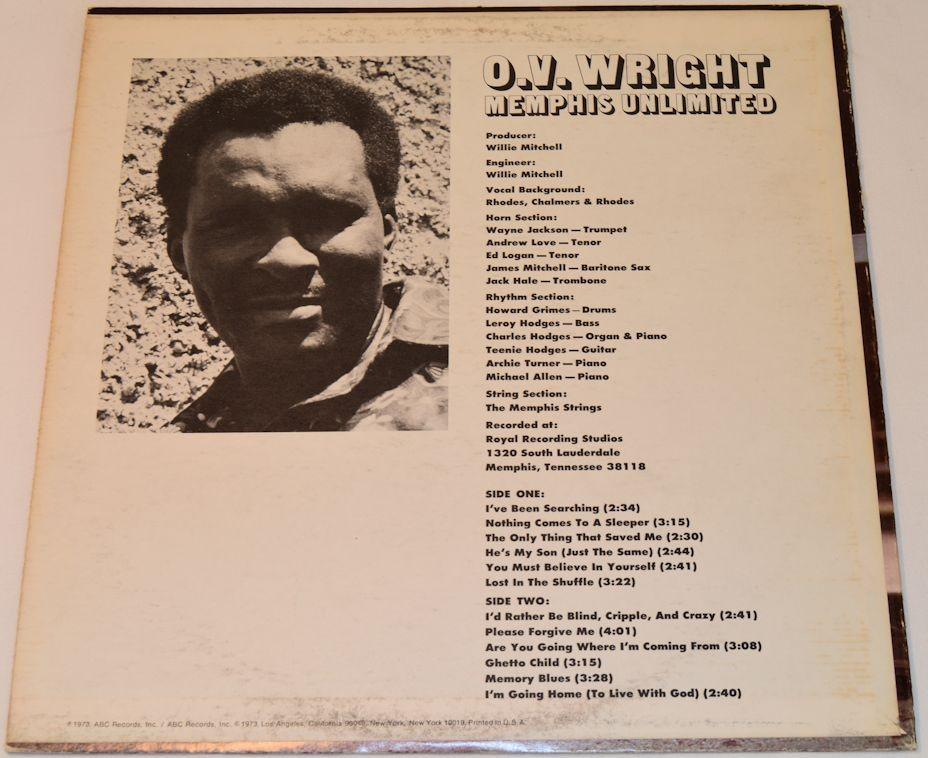 Wright, O.V. - Memphis Unlimited
