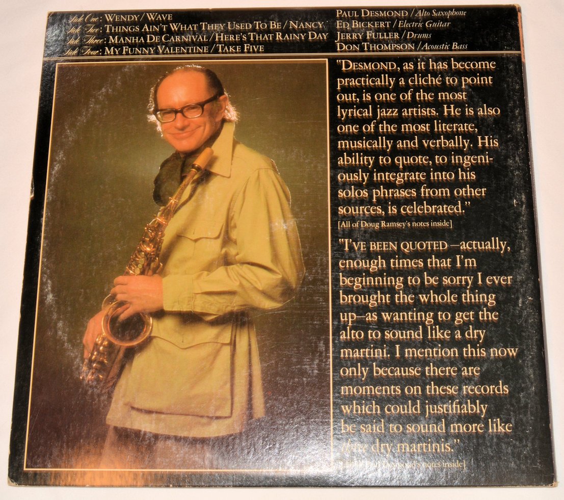 Desmond, Paul - Live