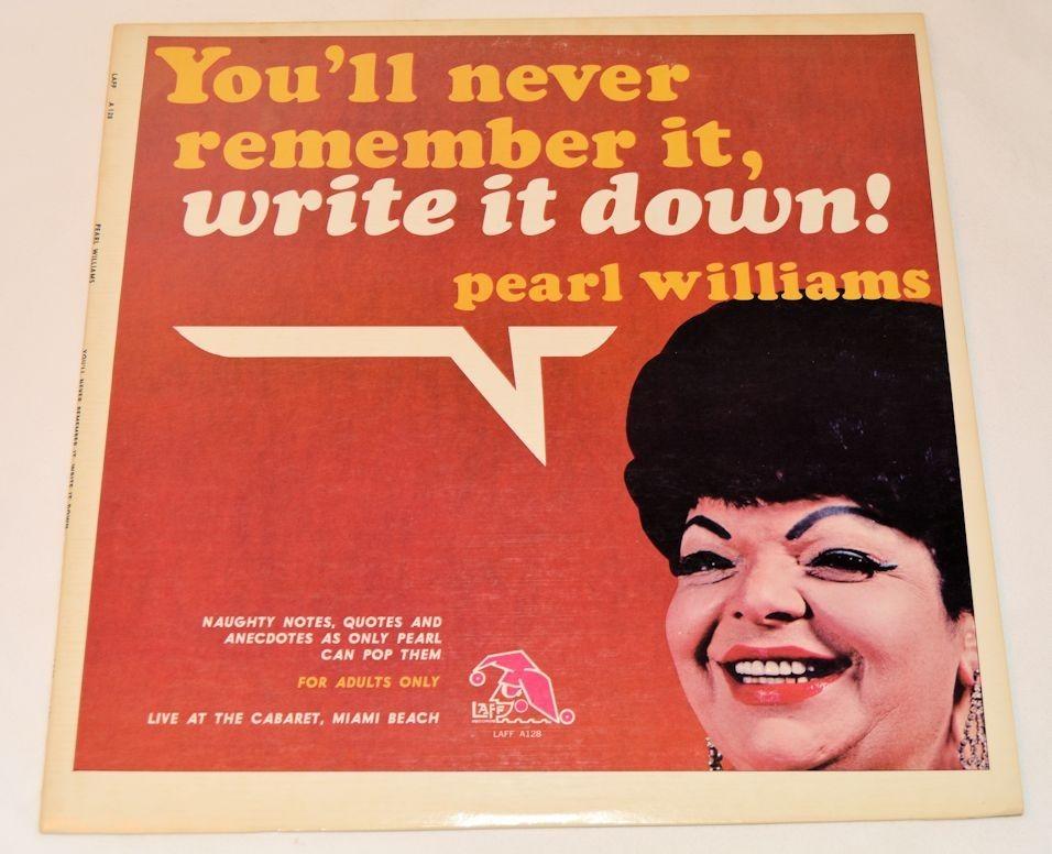 Williams, Pearl - You'll Never Remember