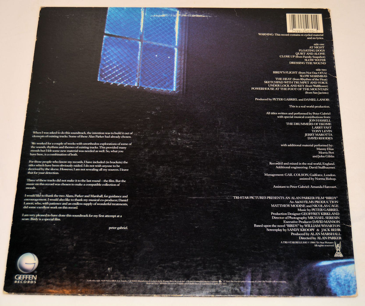 Gabriel, Peter - Birdy