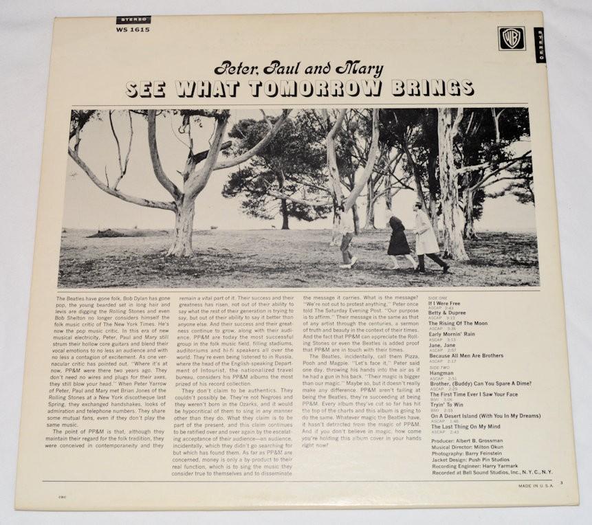 Peter, Paul & Mary - See What Tomorrow Brings